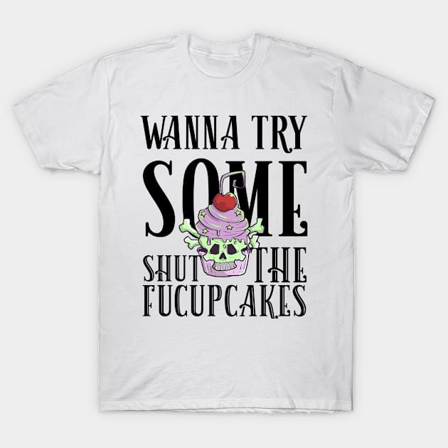 Pastel Goth Cupcake Meme Kawaii Gothic Sarcastic Eboy Egirl T-Shirt by TellingTales